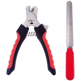 Corta uñas con lima rojo