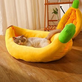 Cama para perro tipo banana